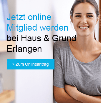 Jetzt online Mitglied werden bei Haus & Grund Erlangen