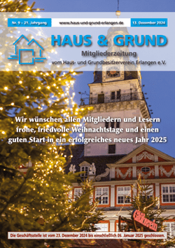 Haus & Grund Erlangen Magazin Dezember 2024